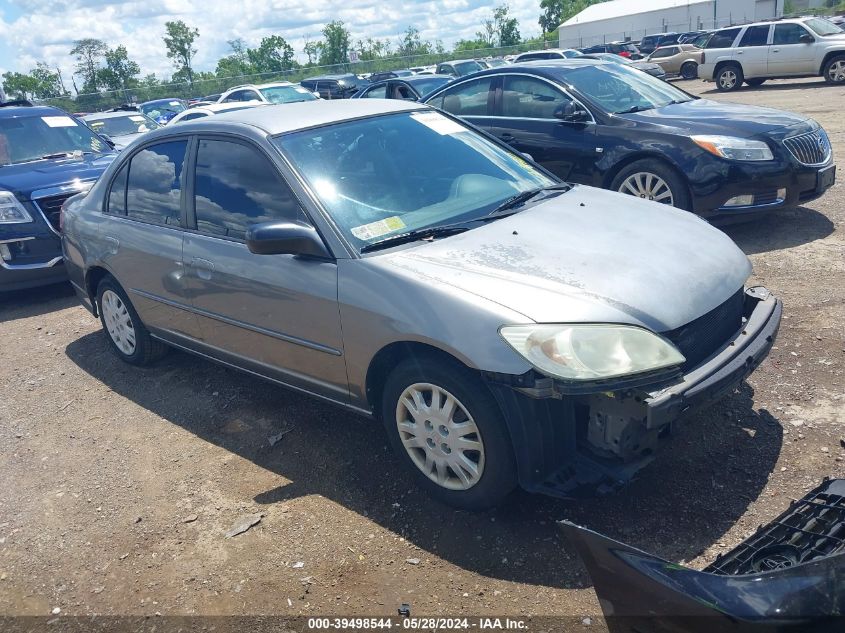 2004 Honda Civic Lx VIN: 2HGES16584H636435 Lot: 39498544