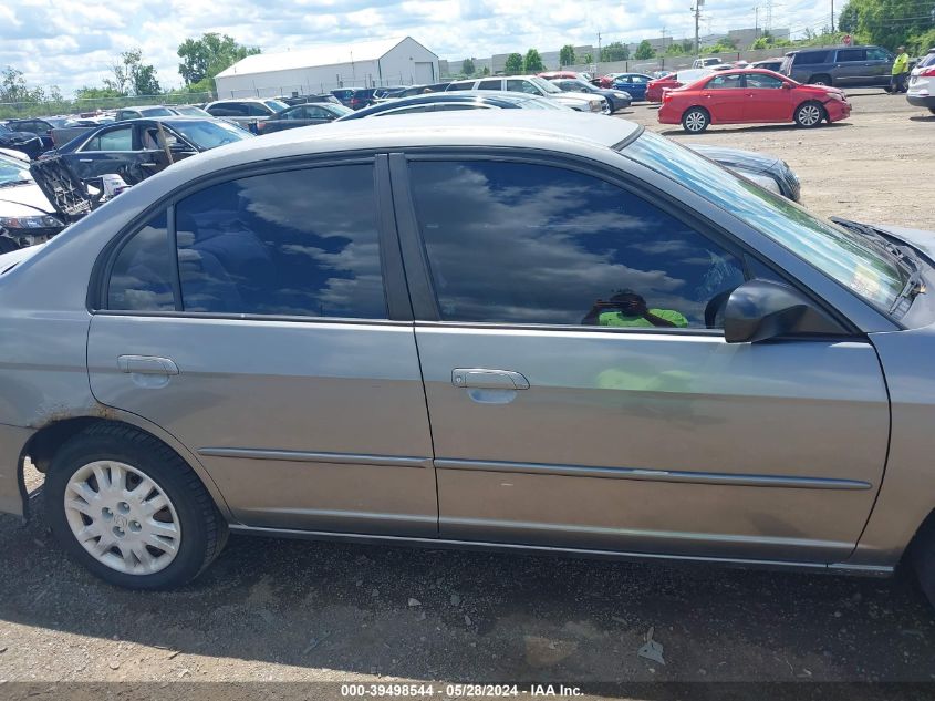 2004 Honda Civic Lx VIN: 2HGES16584H636435 Lot: 39498544