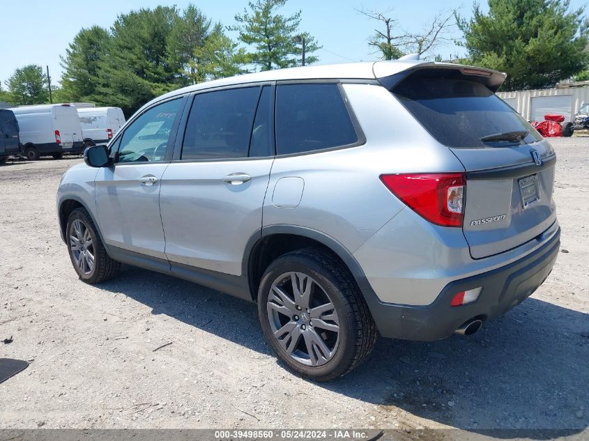 2019 Honda Passport Ex-L VIN: 5FNYF8H57KB026910 Lot: 39498560