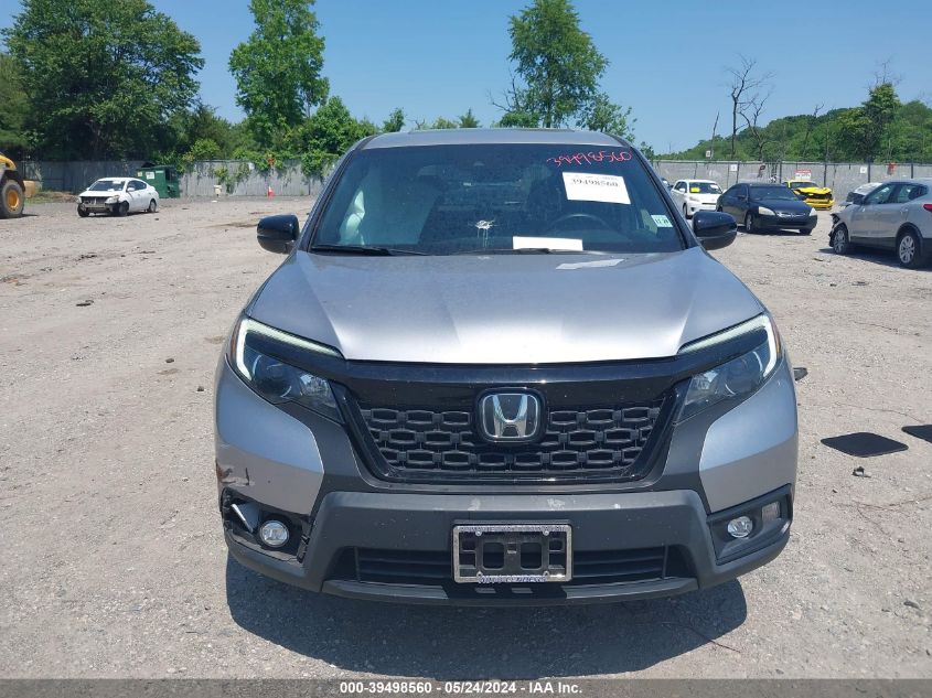 2019 Honda Passport Ex-L VIN: 5FNYF8H57KB026910 Lot: 39498560