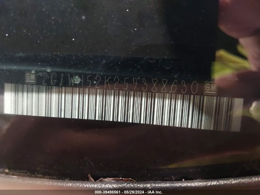 2005 Chevrolet Impala Ls VIN: 2G1WH52K259388630 Lot: 39498561