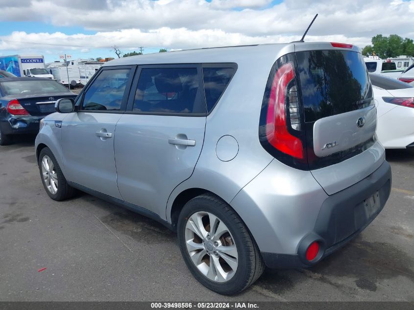 2015 Kia Soul + VIN: KNDJP3A57F7769039 Lot: 39498586