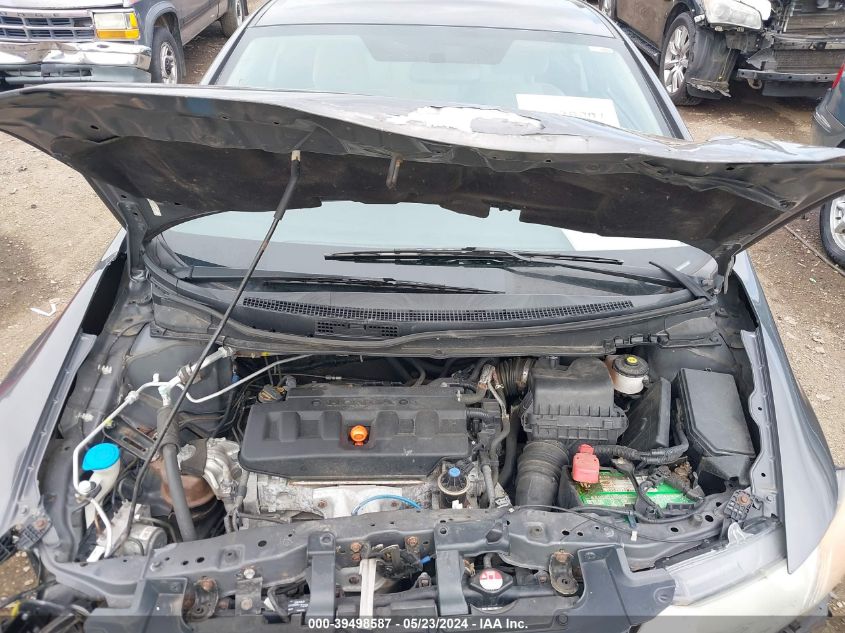 2012 Honda Civic Lx VIN: 2HGFG3B56CH557383 Lot: 39498587