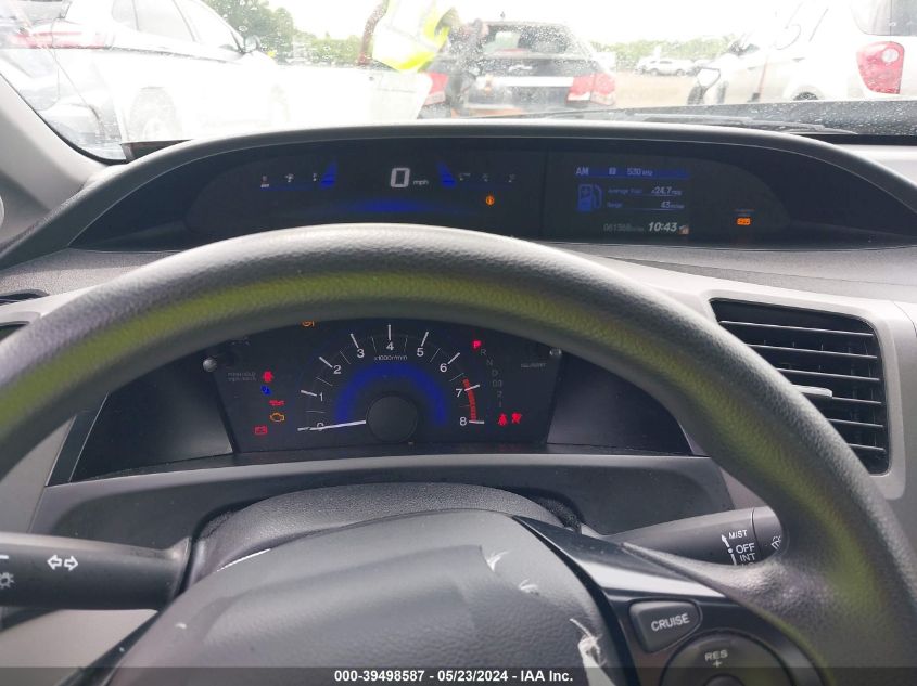 2012 Honda Civic Lx VIN: 2HGFG3B56CH557383 Lot: 39498587