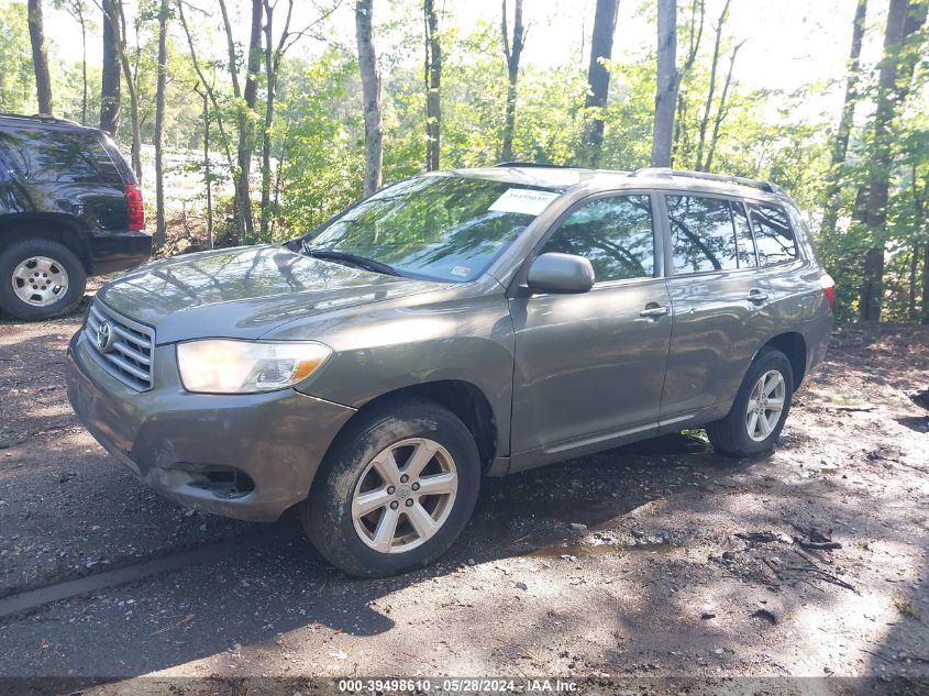 2010 Toyota Highlander Base V6 VIN: 5TDBK3EHXAS024694 Lot: 39498610