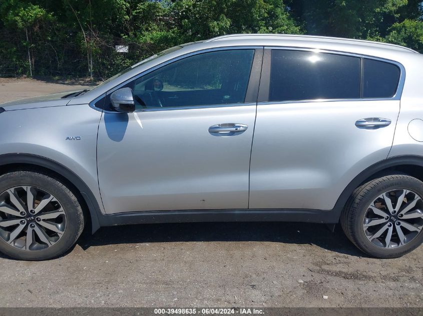2017 Kia Sportage Ex VIN: KNDPNCACXH7293919 Lot: 39498635