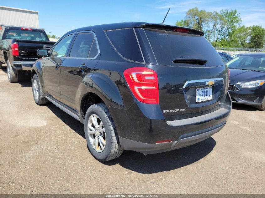 2017 Chevrolet Equinox Ls VIN: 2GNFLEEK2H6336137 Lot: 39498792