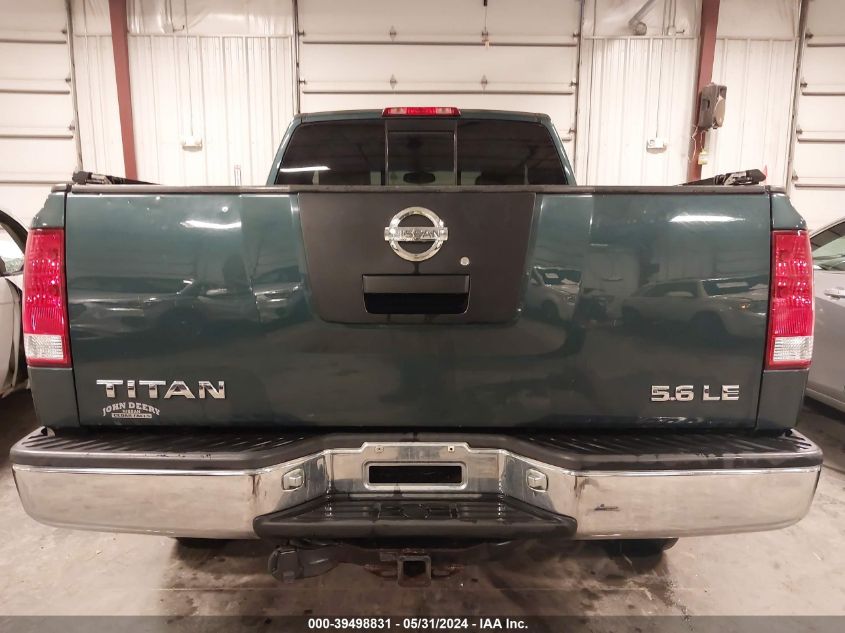 2004 Nissan Titan Le VIN: 1N6AA06A44N525814 Lot: 39498831