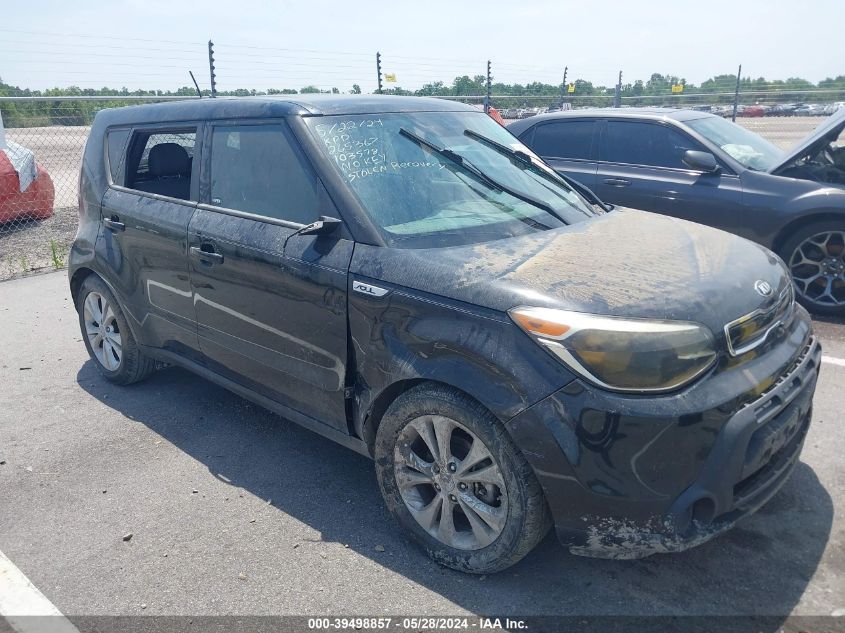 2014 Kia Soul + VIN: KNDJP3A58E7103578 Lot: 39498857