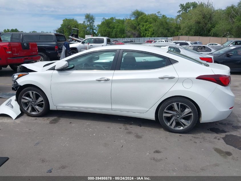 2014 Hyundai Elantra Limited VIN: 5NPDH4AEXEH527369 Lot: 39498878