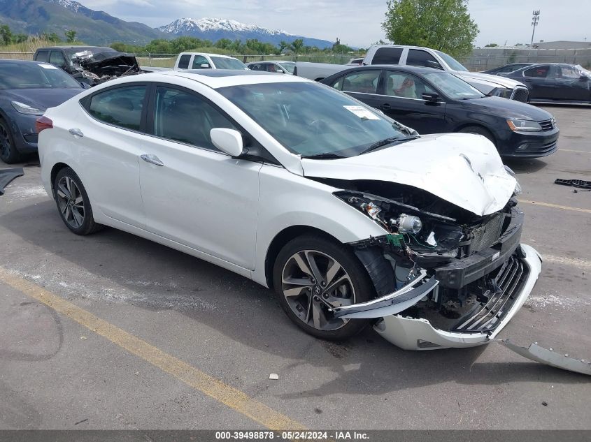 2014 Hyundai Elantra Limited VIN: 5NPDH4AEXEH527369 Lot: 39498878