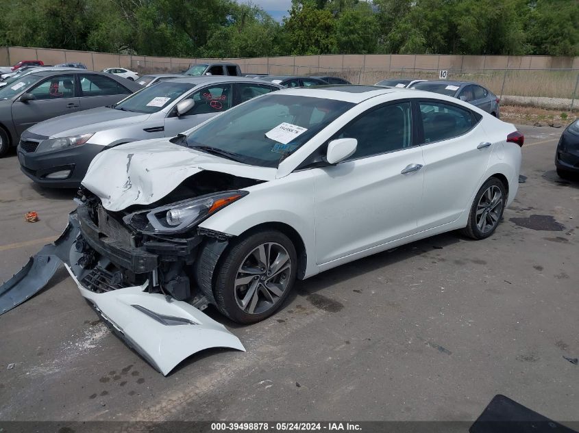 2014 Hyundai Elantra Limited VIN: 5NPDH4AEXEH527369 Lot: 39498878