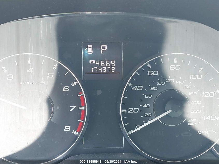 2012 Subaru Outback 2.5I Premium VIN: 4S4BRBGCXC3221193 Lot: 39498916