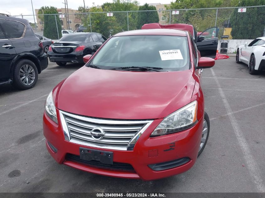 2013 Nissan Sentra S VIN: 3N1AB7AP5DL627582 Lot: 39498945