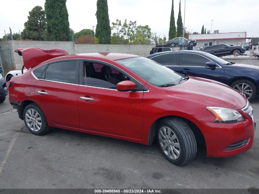 2013 Nissan Sentra S VIN: 3N1AB7AP5DL627582 Lot: 39498945