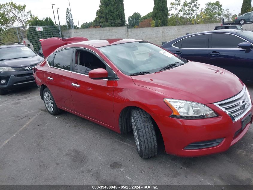 2013 Nissan Sentra S VIN: 3N1AB7AP5DL627582 Lot: 39498945