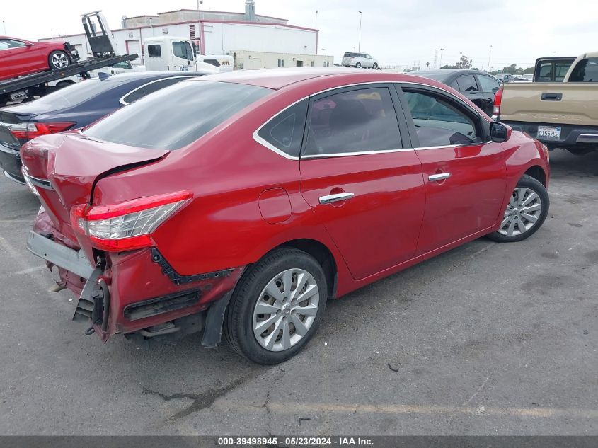 2013 Nissan Sentra S VIN: 3N1AB7AP5DL627582 Lot: 39498945