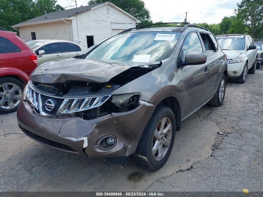 2009 Nissan Murano Sl VIN: JN8AZ18U69W000803 Lot: 39498948