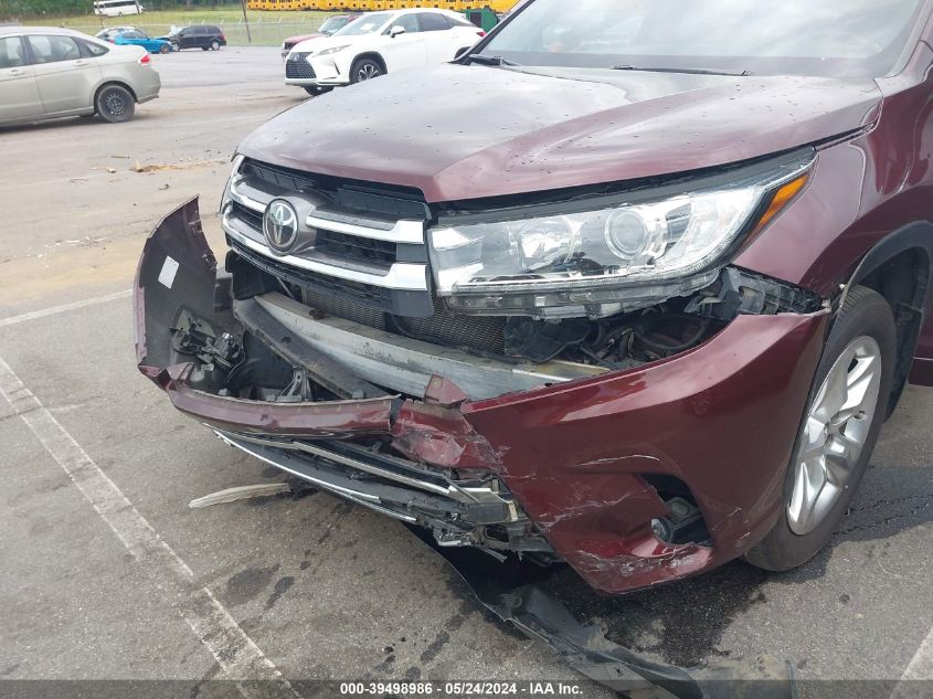 2019 Toyota Highlander Limited VIN: 5TDDZRFH0KS704000 Lot: 39498986