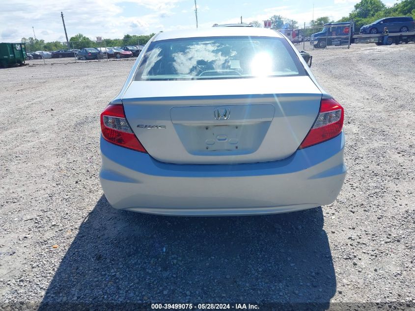 2012 Honda Civic Ex VIN: 19XFB2F85CE010855 Lot: 39499075