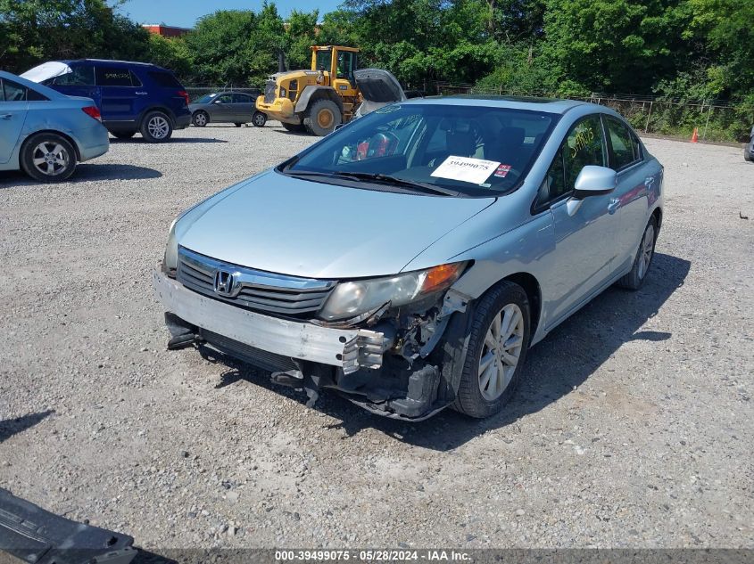 2012 Honda Civic Ex VIN: 19XFB2F85CE010855 Lot: 39499075