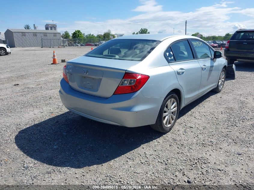 2012 Honda Civic Ex VIN: 19XFB2F85CE010855 Lot: 39499075