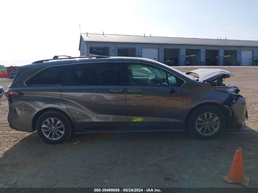 2022 Toyota Sienna Xle VIN: 5TDJRKEC3NS116810 Lot: 39499088