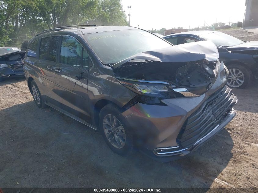 2022 Toyota Sienna Xle VIN: 5TDJRKEC3NS116810 Lot: 39499088
