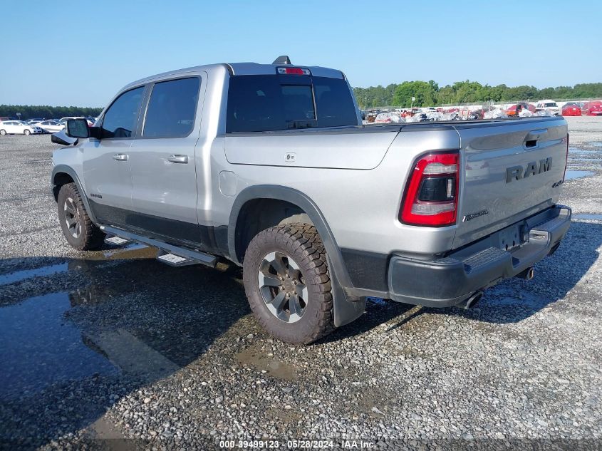 2019 Ram 1500 Rebel 4X4 5'7 Box VIN: 1C6SRFLT8KN690827 Lot: 39499123