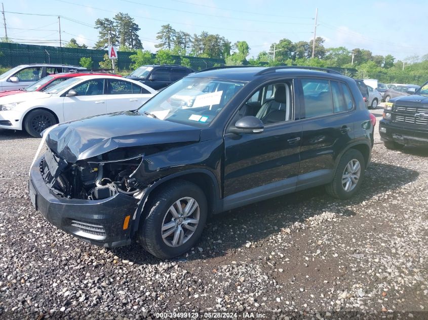 2016 Volkswagen Tiguan S VIN: WVGBV7AX5GW013778 Lot: 39499129