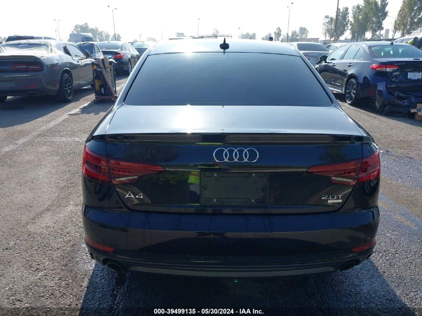 2018 Audi A4 2.0T Tech Ultra Premium/2.0T Ultra Premium VIN: WAUKMAF48JA129898 Lot: 39499135