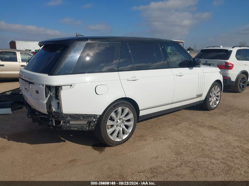 2016 Land Rover Range Rover 5.0L V8 Supercharged VIN: SALGS3EF5GA270491 Lot: 39499145