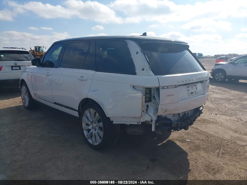 2016 Land Rover Range Rover 5.0L V8 Supercharged VIN: SALGS3EF5GA270491 Lot: 39499145