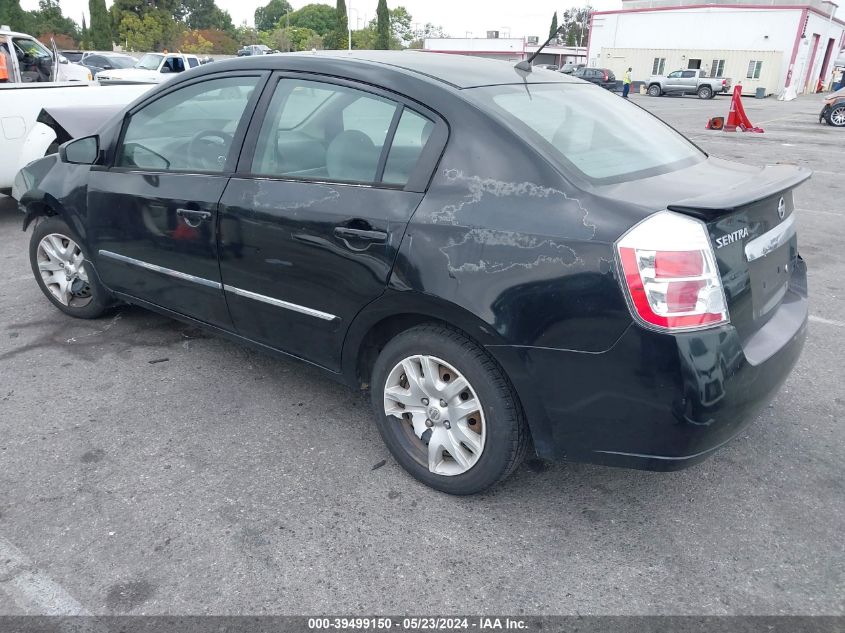 2012 Nissan Sentra 2.0 S VIN: 3N1AB6AP2CL693189 Lot: 39499150