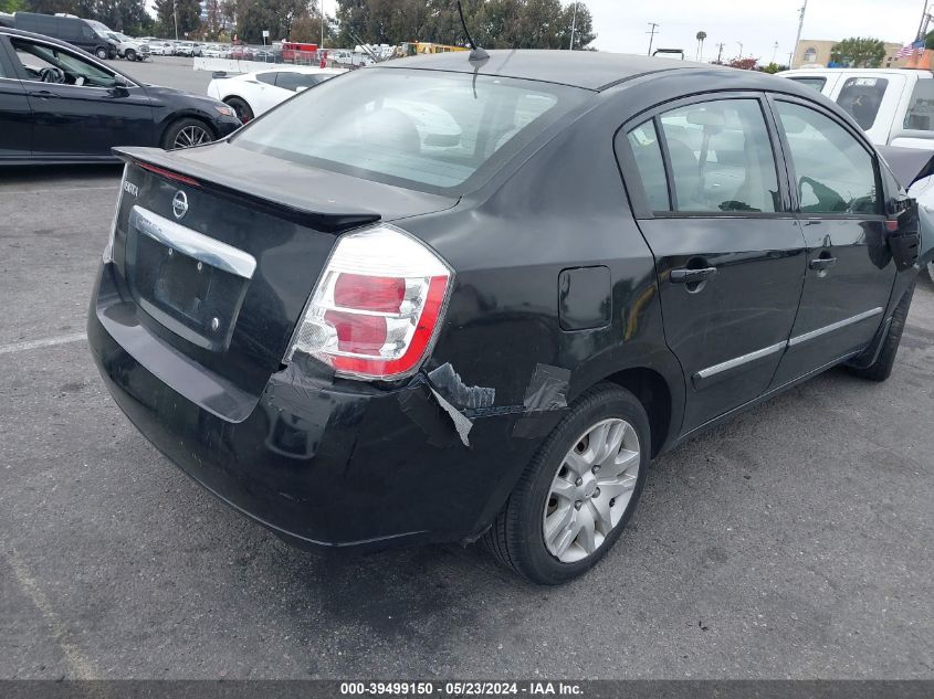 2012 Nissan Sentra 2.0 S VIN: 3N1AB6AP2CL693189 Lot: 39499150