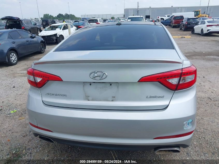 2015 Hyundai Sonata Limited VIN: 5NPE34AFXFH126126 Lot: 39499159