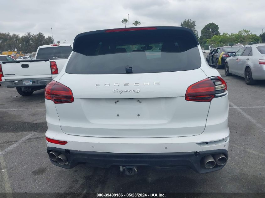 2016 Porsche Cayenne S VIN: WP1AB2A22GLA95856 Lot: 39499186