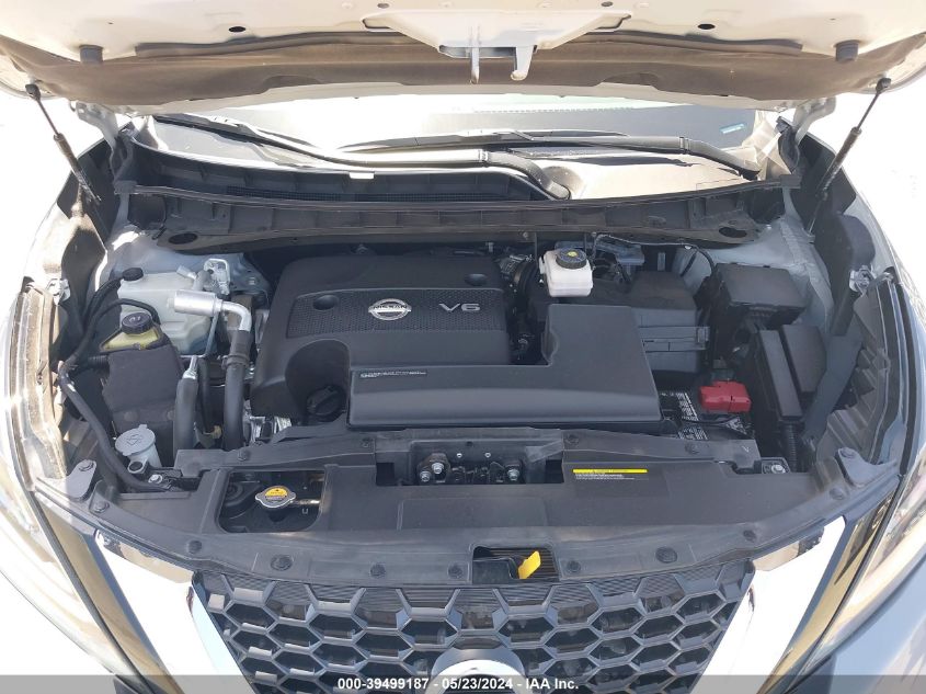 2022 Nissan Murano Sl Fwd VIN: 5N1AZ2CJXNC112798 Lot: 39499187