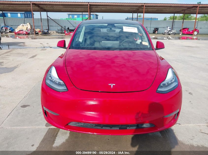 2021 Tesla Model Y Long Range Dual Motor All-Wheel Drive VIN: 5YJYGDEE1MF067868 Lot: 39499190