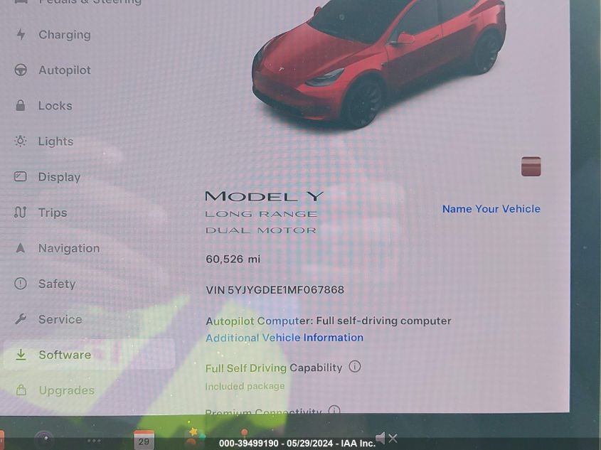 2021 TESLA MODEL Y LONG RANGE DUAL MOTOR ALL-WHEEL DRIVE - 5YJYGDEE1MF067868