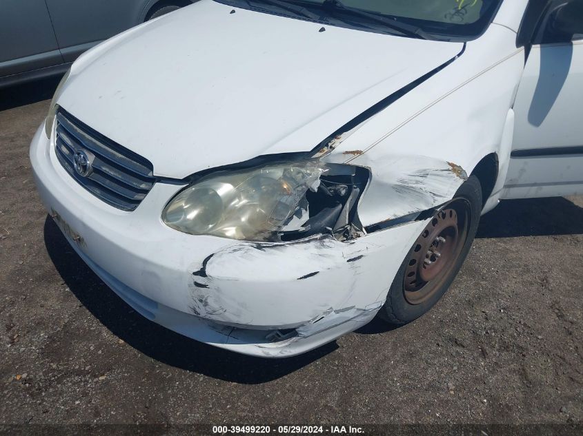 2003 Toyota Corolla Ce VIN: JTDBR32E830026231 Lot: 39499220