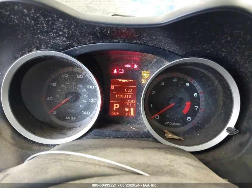 2008 Mitsubishi Lancer Gts VIN: JA3AU86U38U012244 Lot: 39499221