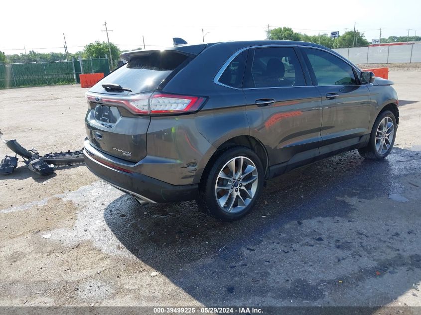 2018 Ford Edge Titanium VIN: 2FMPK4K95JBC00055 Lot: 39499225