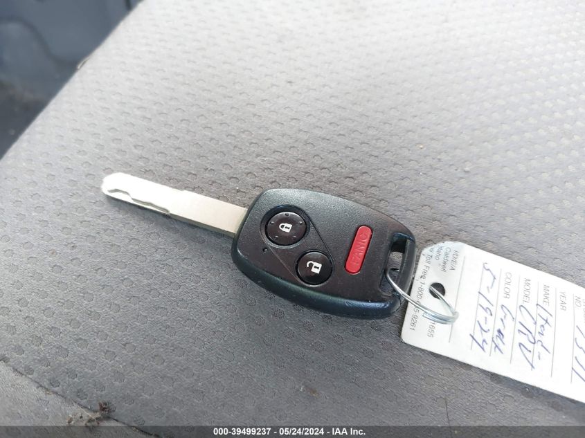 2009 Honda Cr-V Lx VIN: JHLRE48399C017814 Lot: 39499237