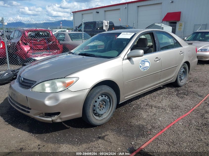 2003 Toyota Camry Le VIN: JTDBE32K030224433 Lot: 39499254