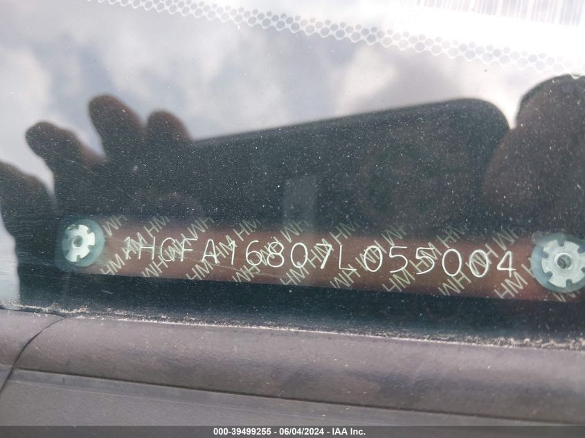 2007 Honda Civic Ex VIN: 1HGFA16807L055004 Lot: 39499255