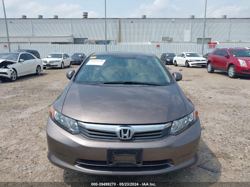 2012 Honda Civic Lx VIN: 2HGFB2F55CH602591 Lot: 39499270