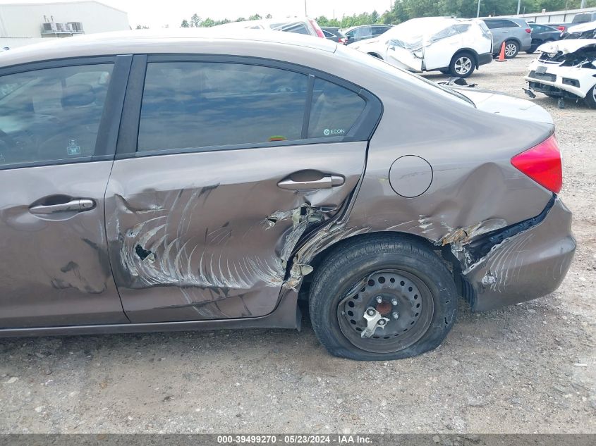 2012 Honda Civic Lx VIN: 2HGFB2F55CH602591 Lot: 39499270