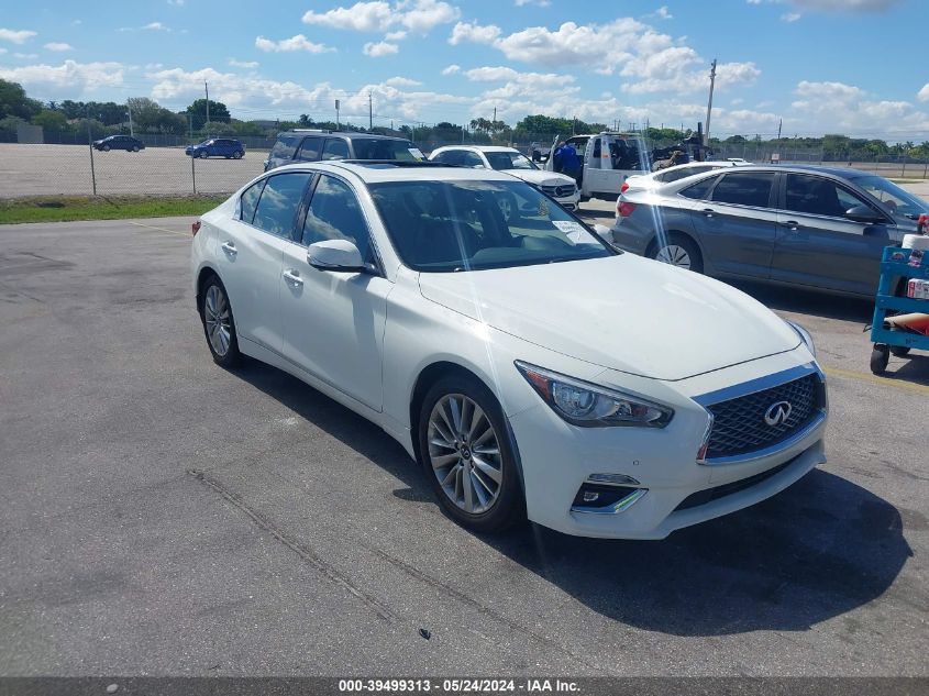 2021 Infiniti Q50 Luxe VIN: JN1EV7BP6MM704540 Lot: 39499313