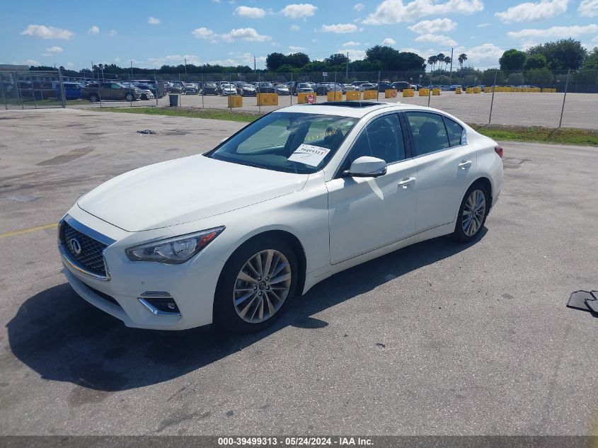 2021 Infiniti Q50 Luxe VIN: JN1EV7BP6MM704540 Lot: 39499313